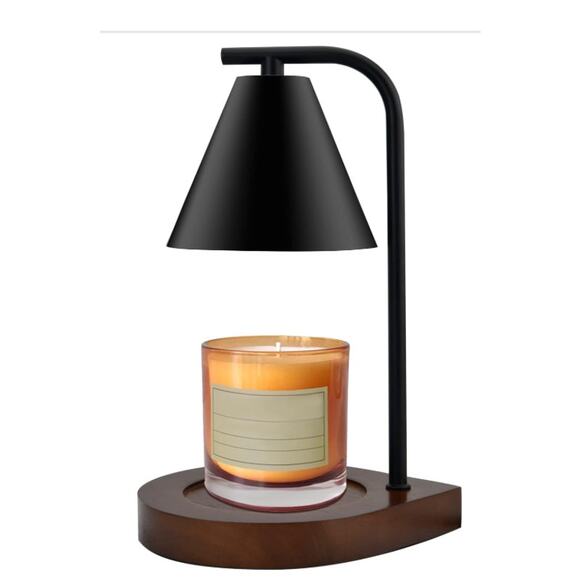Candle Warmer Lamp Dimmable, Wax Melt with 2 Bulbs- Black - Picture 7 of 9